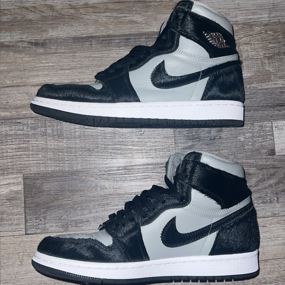 Nike Air Jordan 1 Black and Grey High-Top Sneakers